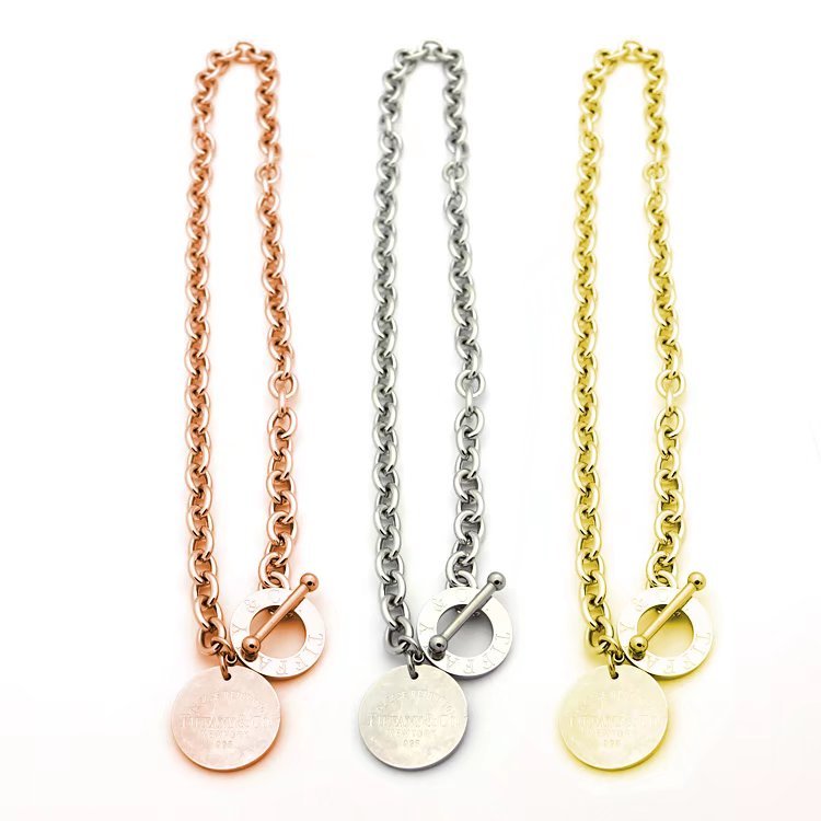 TN044  Women's  stainless steel necklace jewelry