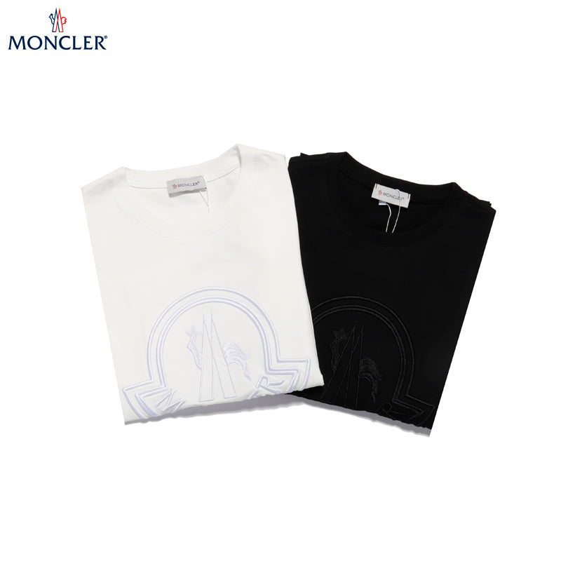 MOC30  Men's and women's classic embroidered short T-shirt