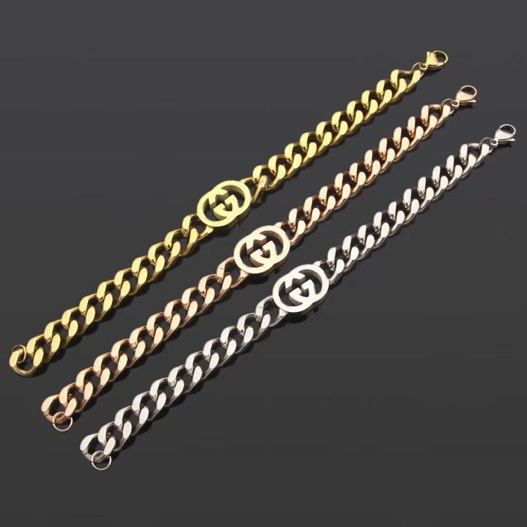 GB01   Letter gold-plated bracelet jewelry