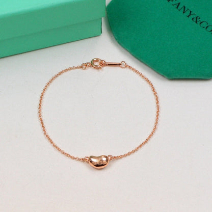 TB67  18k rose gold plated European and American bracelet girls love three-dimensional peas bracelet   Jewelry