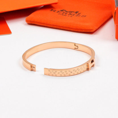 HB46 Bracelet 316L steel plating gold Bangle Jewelry