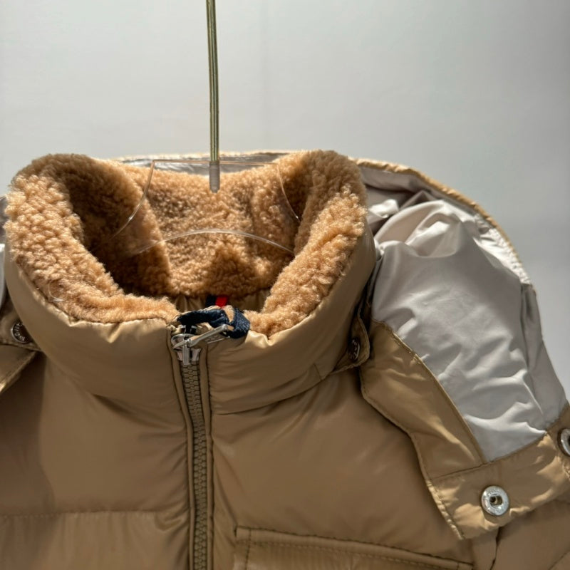 043023  Men's and women's lamb wool collar pocket decoration down   kids  jacket clothes