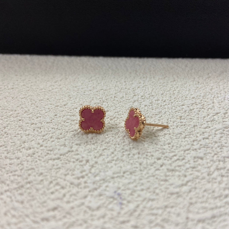 AVSE3   Rose pink mini stud earrings jewelry