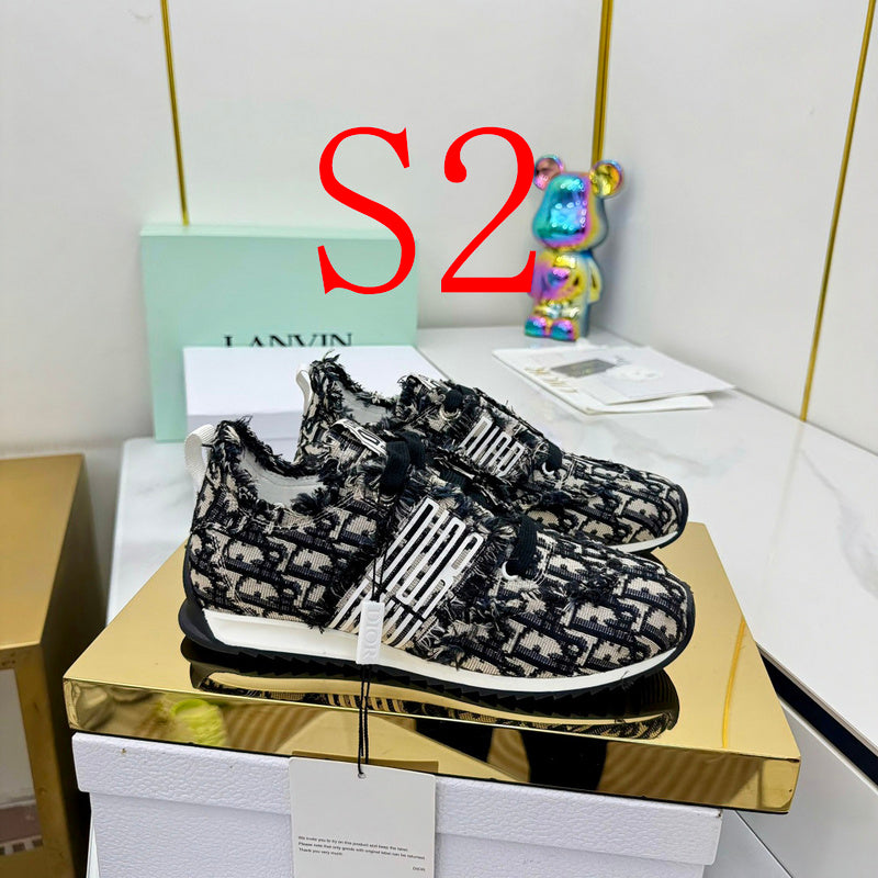 BDS10 Leather Shoes Women 35-41 Shoes with box