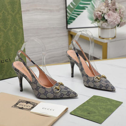 JHGS6 High heels 8.5CM size 35-42 Women leather shoes with box