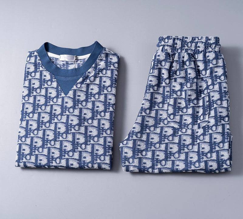 DIC119 New men's short sleeved polo top+shorts clothing