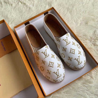 OLS35 Leather Women Shoes 35-42 Fisherman's shoes With box