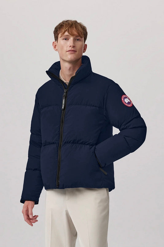 041019  Men's classic embroidered logo down jacket