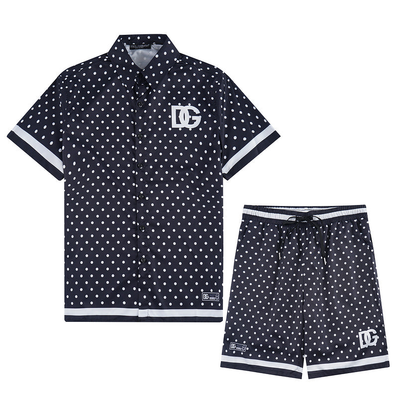 DGC1  2 New Fashion Summer Suit Short Sleeve Shirt Shorts