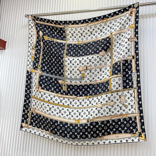 XLC18 Silk satin 90-90CM Scarf