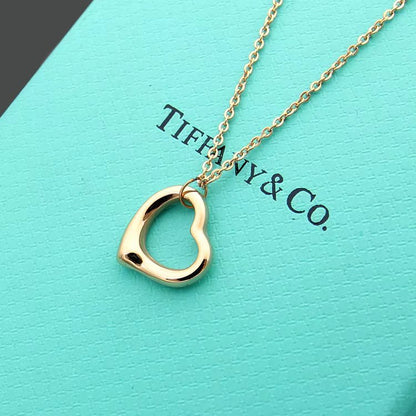 TN024  Women's heart-shaped stainless steel necklace jewelry