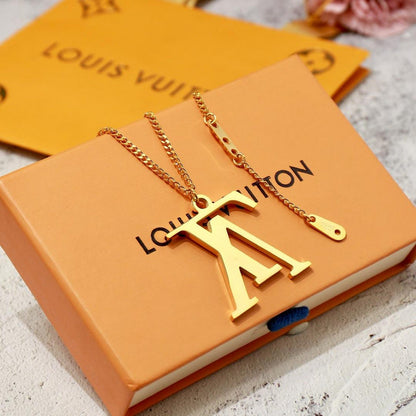 LN13 Necklace 316L steel plating gold necklaces Jewelry