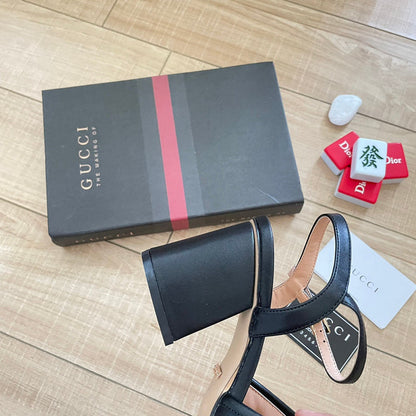 MJGS52 Slippers 6.5CM Women shoes 35-40 With box