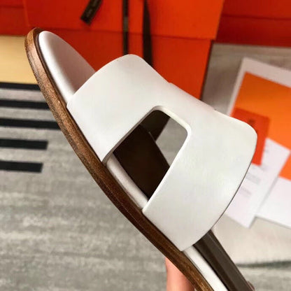 OHS07 Couples slipper Leather Shoes 36-42 with box