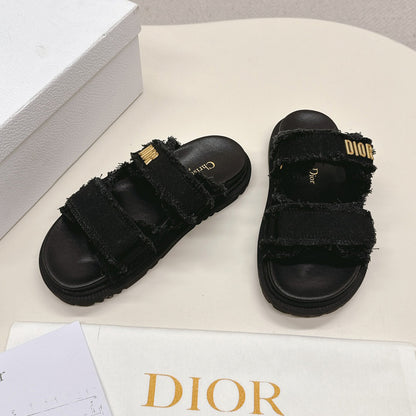 ODS3 Leather Women Slipper Size 35-42 Shoes with box