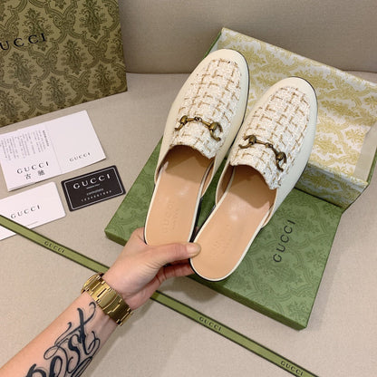 MJGS20 Leather slipper Women shoes 35-43 With box