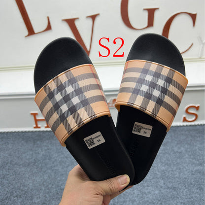 YBS01 Couples slipper Leather Shoes 36-46 with box