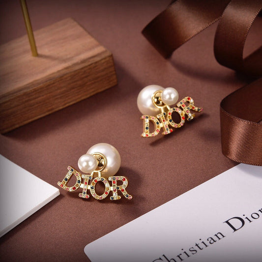 DE77 Classic women earrings gold-plated jewelry