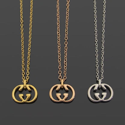 GN03   Letter Pendant Necklace Jewelry