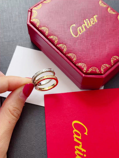 J123   Men's and women's titanium steel ring jewelry