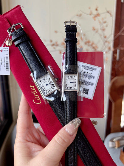 CW5  Couple's lychee print belt watch  25.5mm x 33.7mm/29.5mm*22mmCITIZEN movement