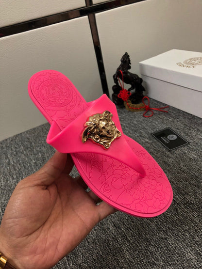 YVS8 Leather slippers couples shoes 36-45 With box