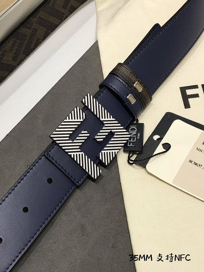 FBL15 Real leather 3.5CM 95-125CM Belt with all packing