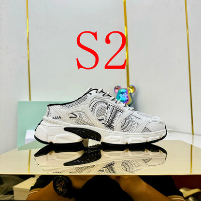 BDS8 Leather Slippers Women 35-41 Shoes with box