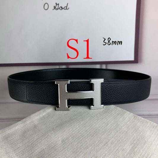 HBL3 Real leather 3.8CM 95-125CM Belt with all packing