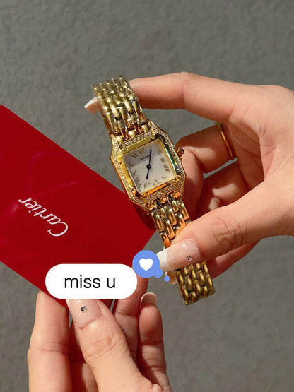 CW81 Women's Double-row Diamond Watch 27*37mm