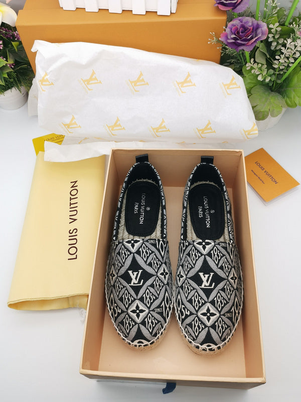 OLS36 Leather Women Shoes 35-42 Fisherman's shoes With box