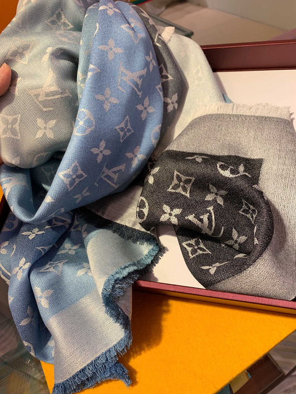 XLC28 Hidh quality 60% silk 40% wool Scarf Can choose box