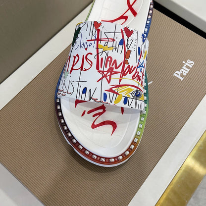 HJCL13 Leather Slipper Size 38-45 Shoes with box