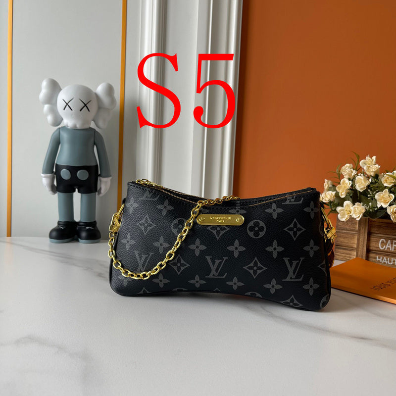 LLP08 Leather bag 24.5-13.5-6.5CM Denim Bags