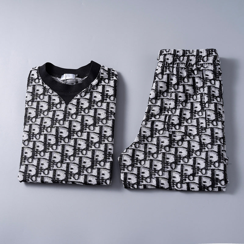 DIC119 New men's short sleeved polo top+shorts clothing