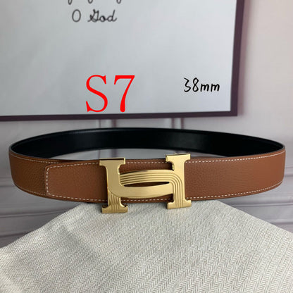 HBL5 Real leather 3.8CM 95-125CM Belt with all packing