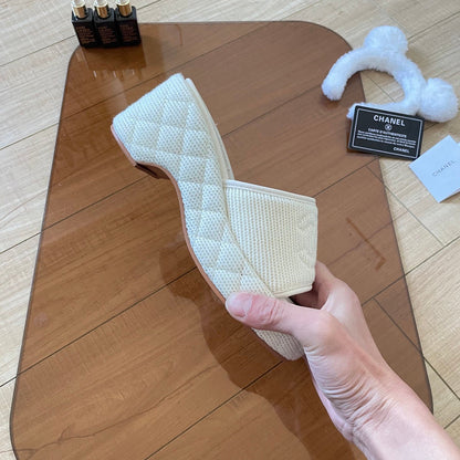 MBCS12 Leather Slippers Size 35-41 Shoes with Box