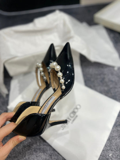 MBJS1 Leather 7CM Slippers Size 35-42 Shoes with Box