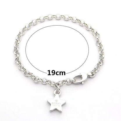 GB03  Heart shaped letter bracelet jewelry