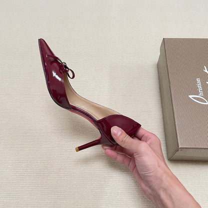 MBCL2 Women Heel 6CM 8CM 10CM Leather shoes 35-41 with box