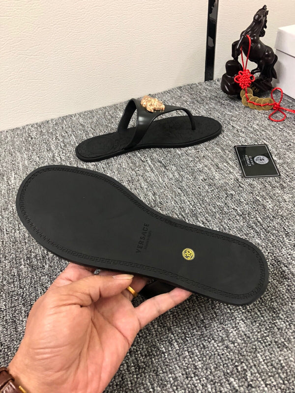 YVS8 Leather slippers couples shoes 36-45 With box