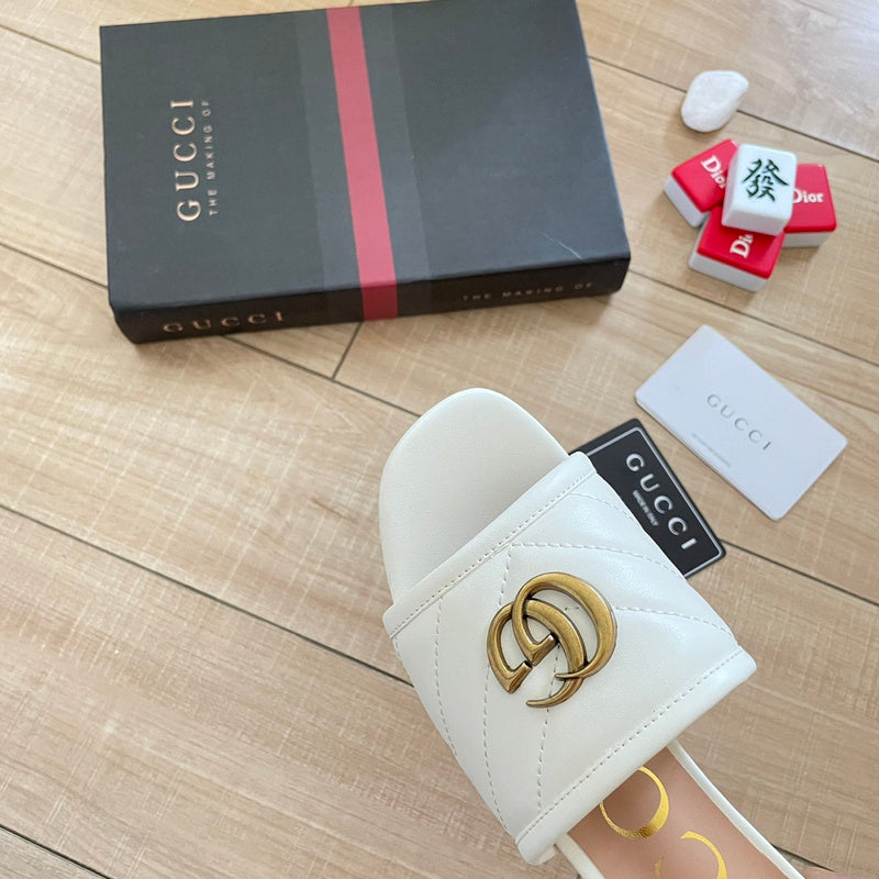 MJGS60 Slippers 6.5CM Women shoes 35-40 With box