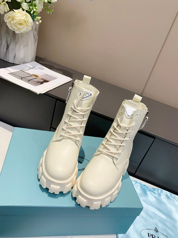 HJPS1 Leather Shoes Women 35-40 with box