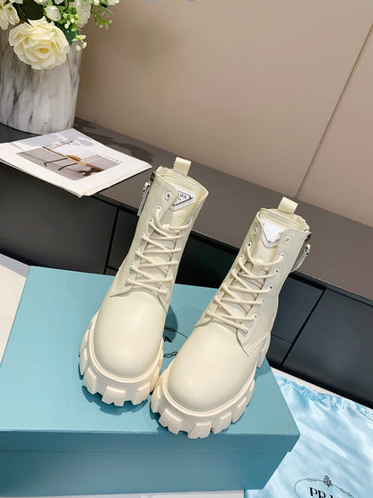 HJPS1 Leather Shoes Women 35-40 with box