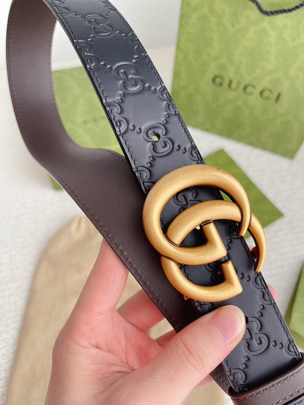 GBL1 Real leather 3.7CM 95-125CM Belt with all packing