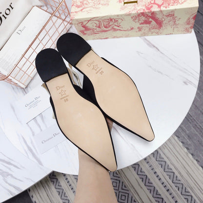 BDS1 High heels 1.5/6.5/10CM size 35-41 women leather shoes with box