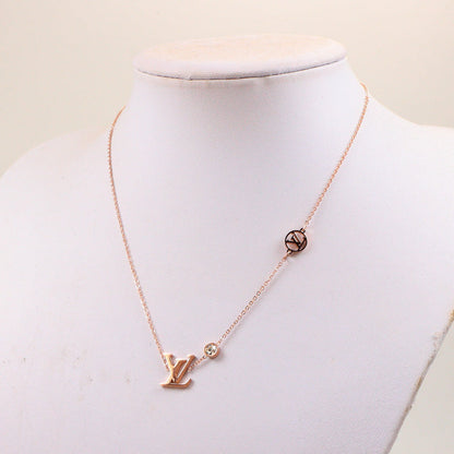 LN19 Necklace 316L steel plating gold necklaces Jewelry