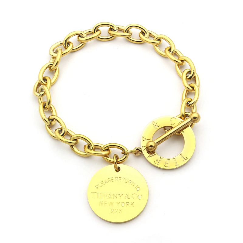 TB05     Round Pendant Bracelet Jewelry