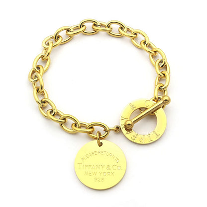 TB05     Round Pendant Bracelet Jewelry