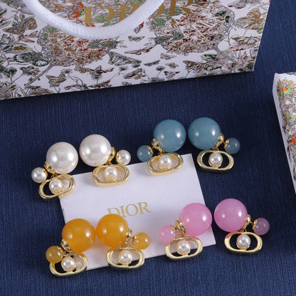 DIE29   Women's fashion alloy pearl earrings  Jewelry